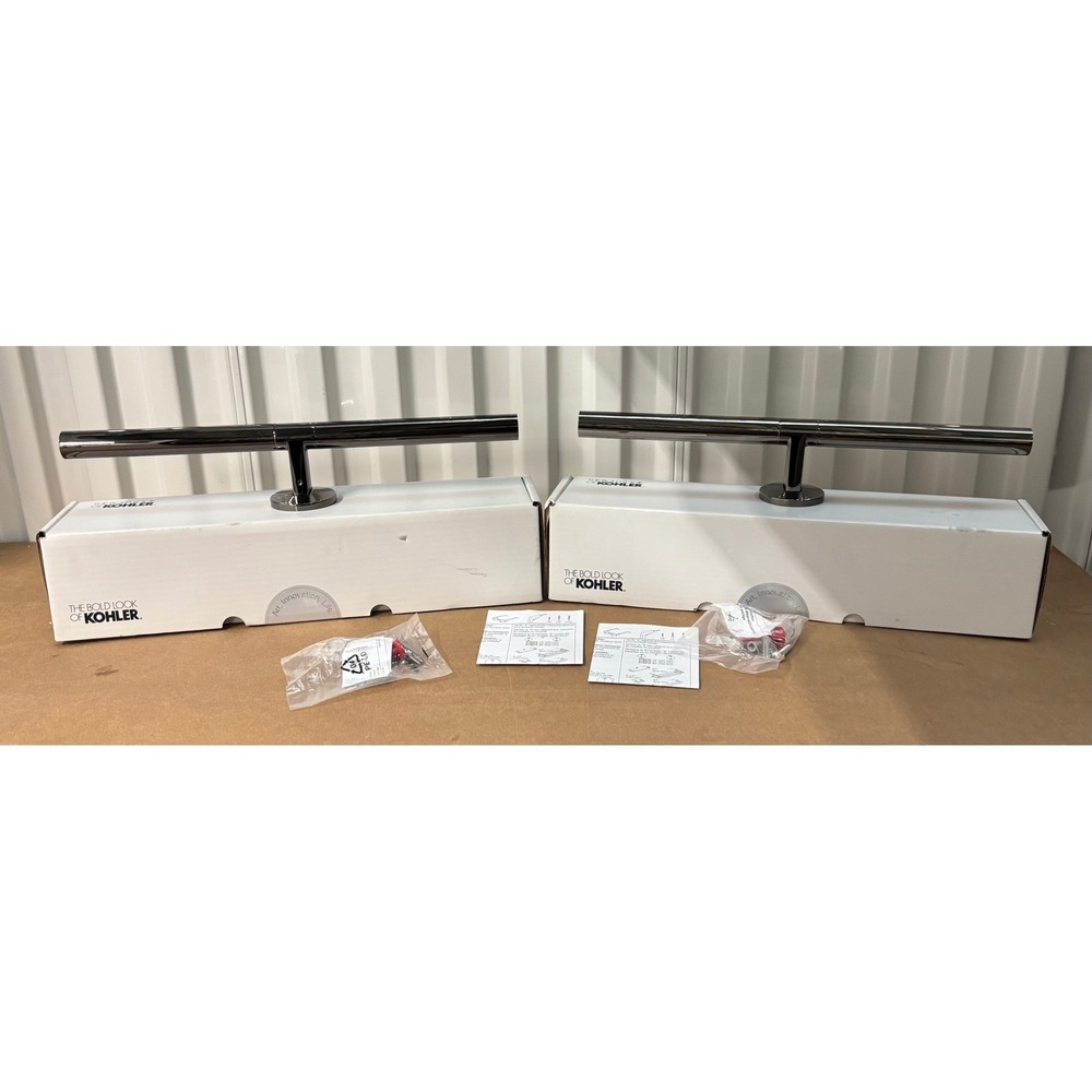 Set of 2 Kohler Purist Single Post Tissue Holder Polished Chrome K-T78372-CP